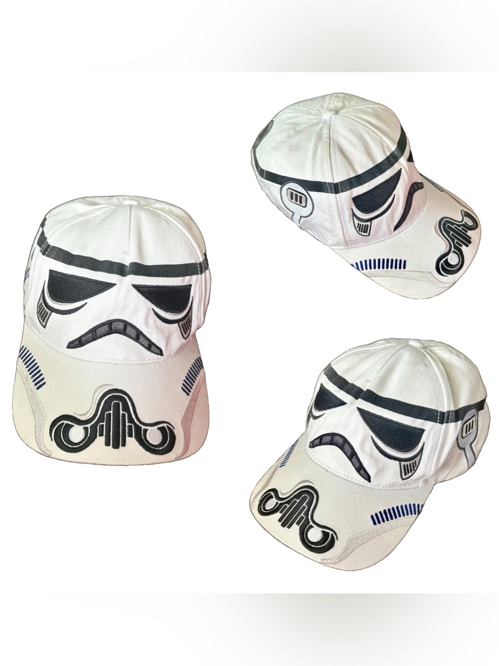 STAR WARS Stormtrooper Face Move Along White Ball Cap Hat Adjustable DISNEY PARK